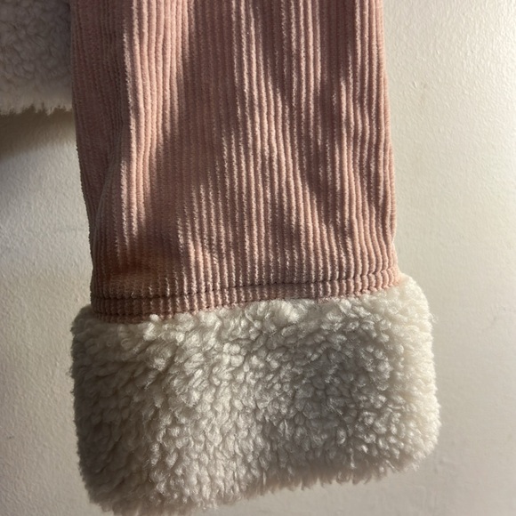 NEW Celebrity Pink Size XXL Pink Corduroy Sherpa Lined Moto Jacket Women - Picture 3 of 7